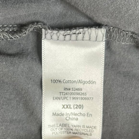 Time and Tru Womens Layered Dress Gray Pull Over Pockets Size XXL - Picture 7 of 8